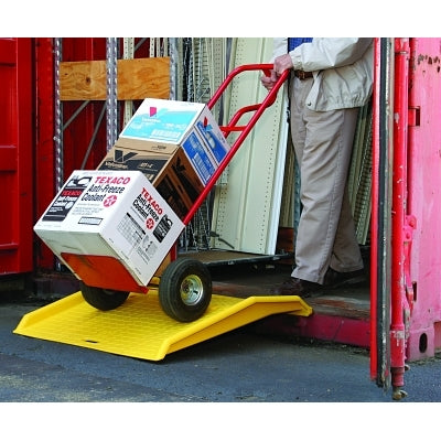Eagle® Shipping Container Ramp – 750 lb Load Capacity, 36" x 36" x 6", Yellow