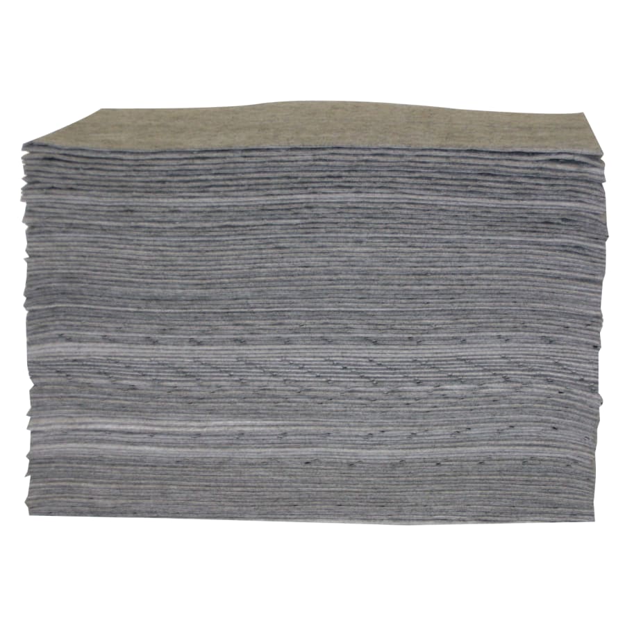 Universal Sorbent Pad, Lightweight, Absorbs 17 gal, 15 in x 17 in, 100 Sheets [1 Bale]