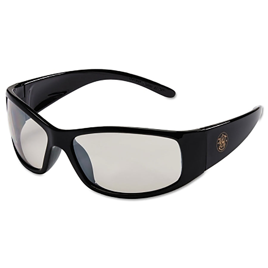 Smith & Wesson® Elite™ Safety Glasses – Indoor/Outdoor Polycarbonate Lens, Uncoated, Black Nylon Frame