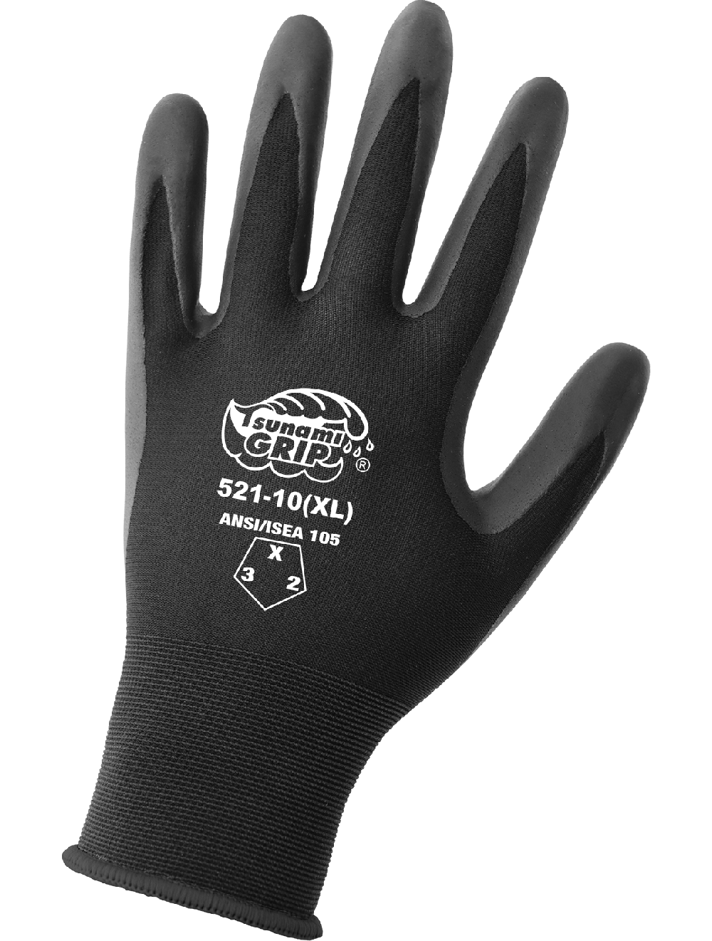 Tsunami Grip® Nitrile Coated General Purpose Gloves – 21-Gauge (521)&nbsp; - 1 Case