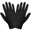 Nitrile, Powder-Free, Industrial-Grade, Black, Lightweight, 3.5-Mil, Textured Fingertips, 9.5-Inch Disposable Gloves - 705BPFE [1 case]