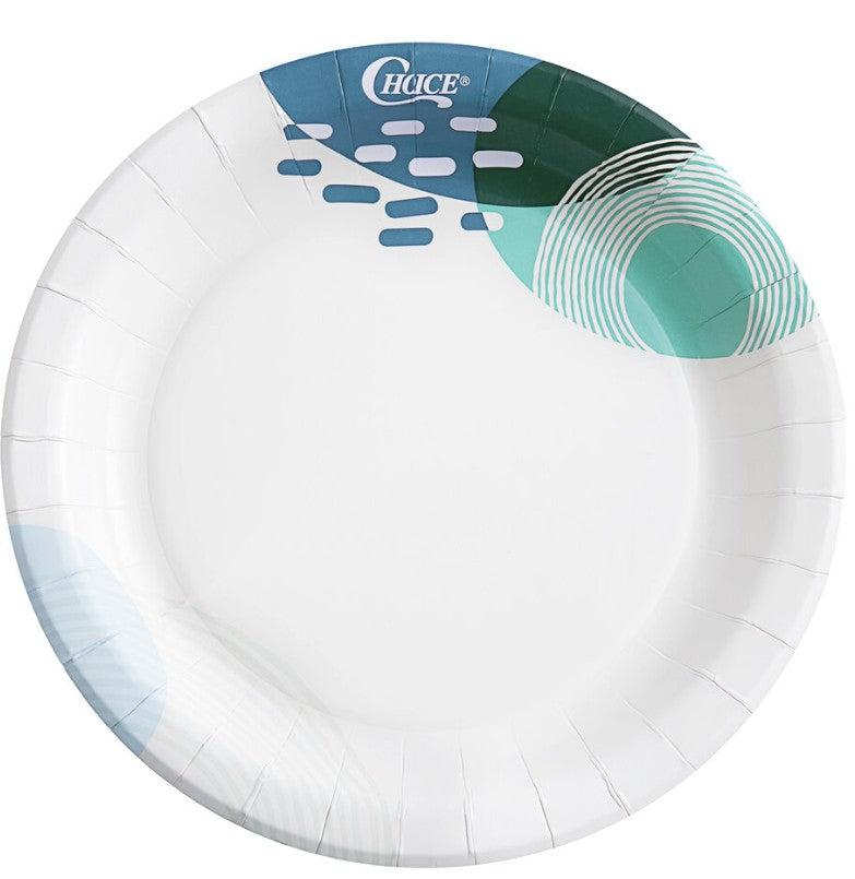 Choice 8 1/2" Lifestyle Series Medium Weight Paper Plate - 500/Case