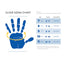 Ansell touchntuff, 92-500 Disposable Nitrile Gloves, Rolled Cuff, Anti-Static, Green